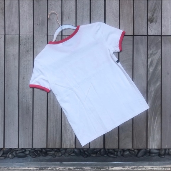 LEVIS White Navy & White Short Sleeve Crew Neck T - Picture 3 of 6